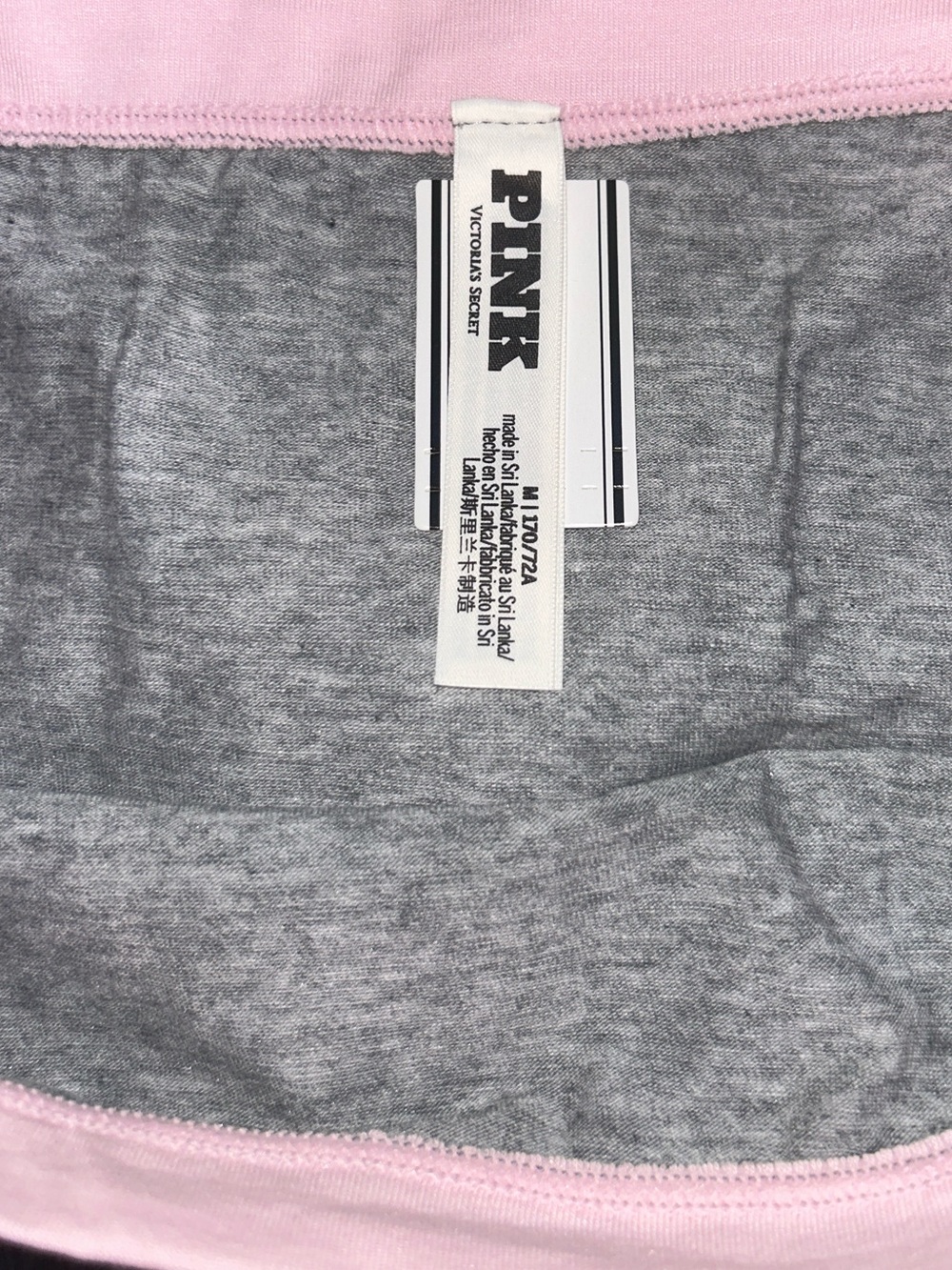 💕 PINK & Gray Y2K Dorm Boyshorts Victoria Secret NWT - Picture 7 of 10